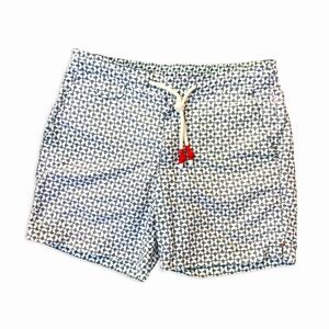 Orlebar Brown Men's 30" Pattern Graphic Print 4- Packets Swim Shorts - Grey